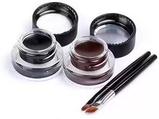 FRAILENO 24H Long Lasting Touch 2In1 Gel Kajal with Eyeliner cake Eyeliner