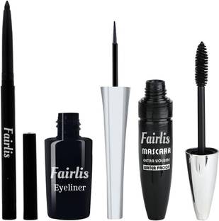 Fairlis Long Lasting Mascara Eyliner and Kajal