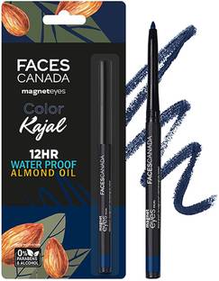 FACES CANADA Magneteyes Color Kajal | Water Proof 12HR Longstay With Almond Oil