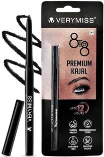 VERYMISS 8 to 8 Premium Kajal I Long Lasting I Water Proof & Paraben Free