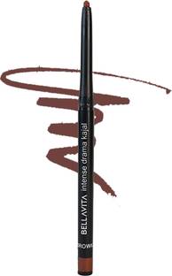 BELLAVITA Intense Drama Kajal enriched with Almond Oil | Long Lasting & Smudge Proof|