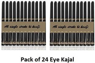 YELGO Eye Care Kajal With Sketch Pen Eye Liner, Set Of 24 ,Matte Finish Waterproof