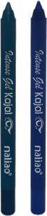 maliao Intense Gel Kajal Blue and Turkish Blue