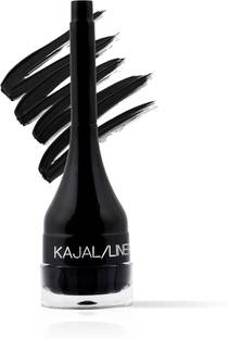 FASHION COLOUR Jersy Girl Gel Kajal and Eyeliner Combo With Brush 24H Stay