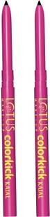 LOTUS MAKE - UP Colorkick Kajal Black |Pencil Stick |Smudge Proof |Water Proof