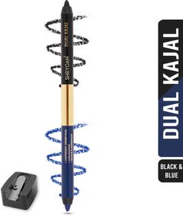 Shryoan Dual Kajal with Sharpener| Smudge Proof, Rich Color Payoff & Waterproof Kajal