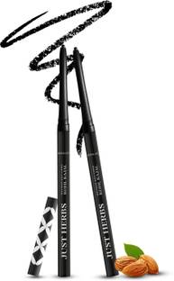 Just Herbs Long Wear 2 in 1 Herbal Deep Black Kajal | Pack of 2