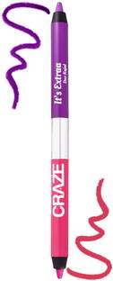SWISS BEAUTY CRAZE It's Extraa Duo Kajal with Vitamin E | 2-in-1 Shades