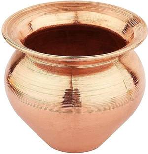 PUCHCHI Temple Home Brown Brass Kalash