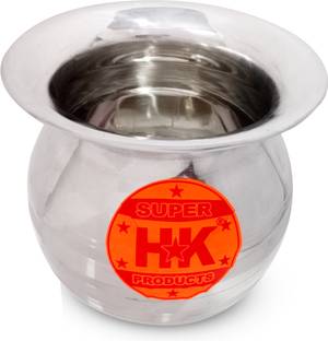 Super HK Super HK Stainless Steel Lassi Lota/Lassi Glossy Finish Ringer Design – 3.75 Ltr Steel Kalash