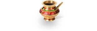 DIAMOND STEEL Brass Lota | Karwa Chauth Lota | Badna | Lota for Poojan Diwali 200 ML Brass Kalash