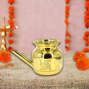 ME&YOU Karwa for Karva Chauth & Diwali Decoration - 04 Brass Kalash