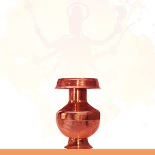 Shrinika Copper Puja Kalash | Copper Devi Ghot | Copper Pooja Lota Copper Kalash