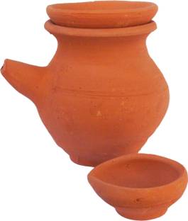 Hari Craft Handmade Karwa Chauth Karwa Lota for Pooja | Mitti Karwa, Mitti Lota, Karwa Earthenware Kalash