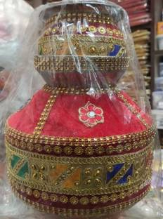 giftsrus Jaago Matki Gharoli for Punjabi Marriage-Wedding Kalash Stainless Steel Kalash