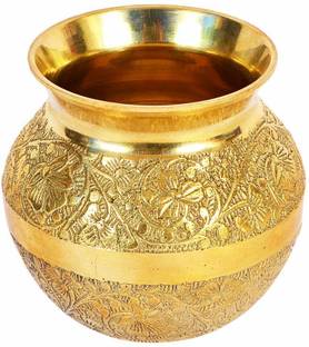 ZOCTALGEM Brass Pooja Kalash/Lota/Pooja Items for Home Brass Kalash