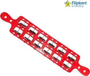 Flipkart SmartBuy Red Khartal (6 Ring ) Kartal Instrument