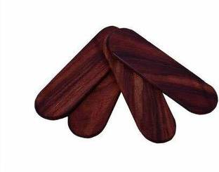 Naad NS-7 Black Sheesham Wood Khartaal (Rajasthan folk Instrument) Kartal Instrument
