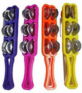 Vivi5 Plastic Taal Kanjira/Kartal/jikha Musical Instrument pack of 4 Kartal Instrument