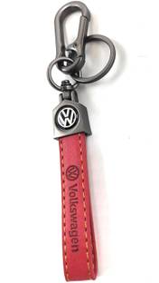 Jdp Novelty Get Any Random Color of this Premium Leather Metal Hook Keychain v-w Key Chain
