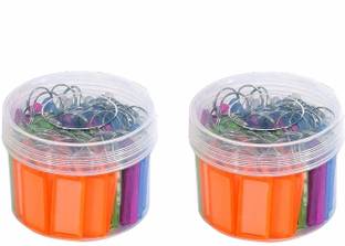greencom 100 pcs Key Tags with Ring Plastic Key Tags Key Labels Coloured Key Tags, Tags Key Chain