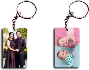Friendskart Personalized & Customized Front Photo KeychaiN REC Key Chain