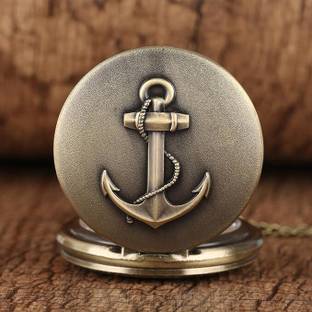 gtrp HUNTER-ANCHOR Metal pocketwatch Numeric Clock dial Keychain Key Chain