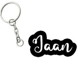 SY Gifts Jaan Black White Name Keychain Key Chain