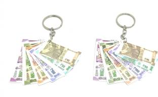 Key Era Indian Currency Note Set Of 2 Key Chain