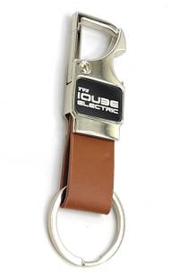 Jdp Novelty Premium Quality Metal Leather Bottle Opener for T-V-S IQUBE Bike Key Chain