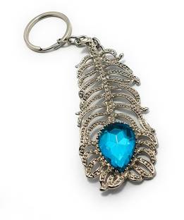 High Choice OMG Lord Krishna Peacock Feather Metal Key Chain