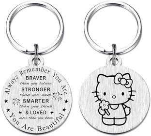 M Men Style Valentine Gift You are Beautiful -Girl Hello Keychain KeyS37 Key Chain