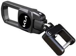 BANISTROKES Black Color Keychain for Kia Seltos/Kia Sonet/Kia Carens/Sutable for all Kia Car Key Chain