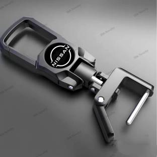 Sbb Novelty Zinc Alloy Black Fob Key Heavy Duty Keychain for all nissan Model Car Key Chain
