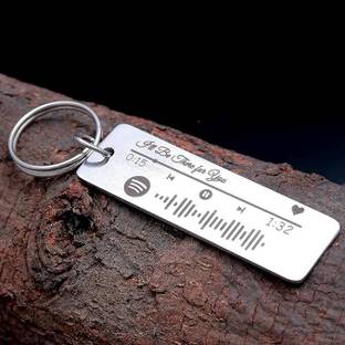 MOHIT CRAFT Personalized Spotify Scan Code Keychain Valentine's Day Gift. Key Chain