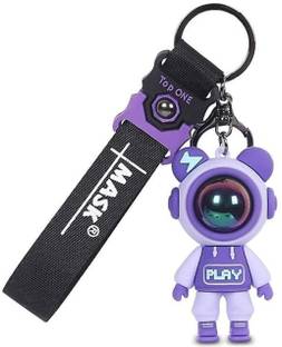 Ahaan enterprises Astronaut Keychain Pilot Bear Strap Keychain Keyrings Creative Cool Key Chain