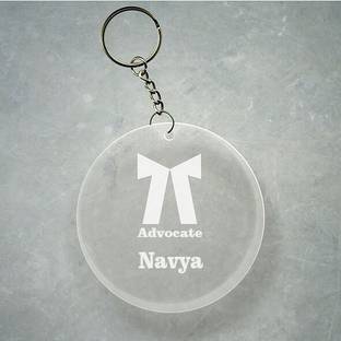 SY Gifts Advocate Logo Desigh With Navya Name Key Chain