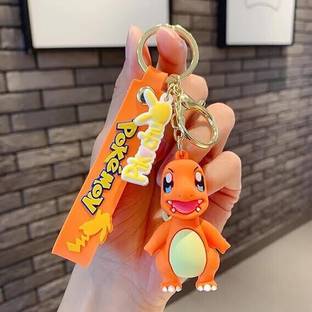Suhavi Cute Pokemon 3D Keychain, Cute Keyring & Quirky Bag Charm, Unbrekable Key Chain