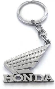 जैन्सबरीज़ Honda Activa Logo Silver Metal Keychain & Best Quality keychain For Car Lovers की चेन