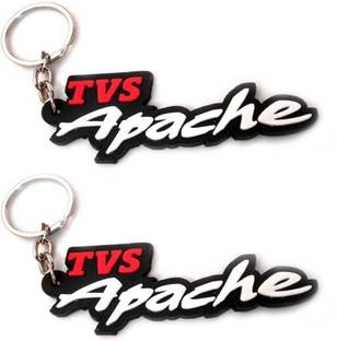 TVS Apache Single Sided Rubber Design Keychain(Set Of 2) Key Chain