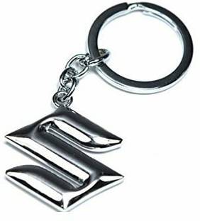 Vishu ENT Chrome Plated Steel Imported Key Chain Key Ring car Logo for Alto Swift Astar SX4 Ritz WagonR Eeco Key Chain