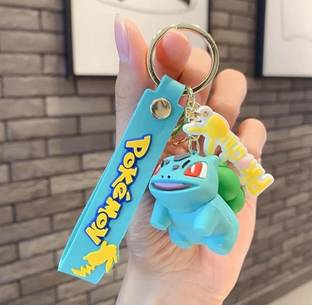 HappierYou Bulbasaur Pokemon 3D Silicone Keychain | Pokemon Keychain Key Chain