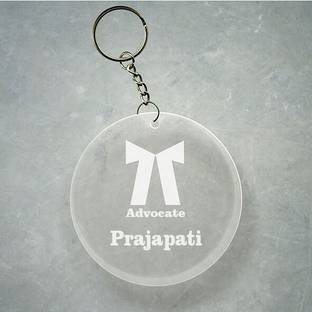 SY Gifts Advocate Logo Desigh With Prajapati Name Key Chain