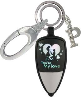 HANDSOME ISK You're My Love Light ON/OFF With P Letter Locking Lock Key Chain
