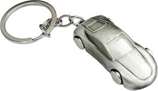 Tera13 Keychain For Men Stylish Silver Keychain & Keyring (1 Pcs) Car Shape Keychain Key Chain