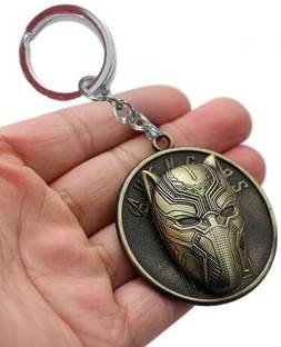 mik MaRvels Super Hero Black Panther Mask Limited Edition Metal Key Chain