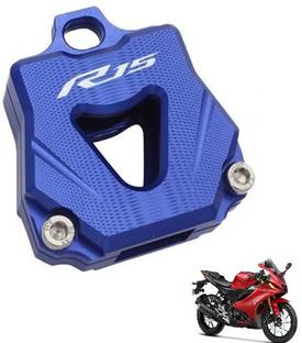 Digital Craft CNC Aluminum Blue Key Case Cover / Key Protector Shell For R15 V4/V3. Key Chain