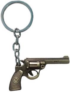 NSV Revolver Gun Pistol Metal Keychain Key Chain