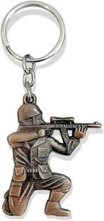 Tera13 Ar-My Sol-Dier Keychain Set, Mili-tary Design Key-ring, Keyring For Car, Bike Key Chain