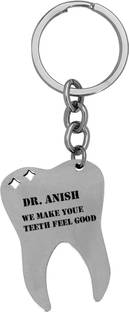 M Men Style Personalized Tooth Keychain LCShivKey017 Key Chain